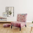 thumbnail image 2 of Designart "Pastel Pastiche in Pink" Multi-Color Abstract Collages Upholstered Accent Chair - Modern Arm Chair For Living Room, 2 of 7