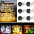 thumbnail image 3 of Solar Powered Bottle Cap Lights 6 Pack 20 Lights Outdoor String Lights, 3 of 9