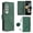 Green, variant on MonsDirect for 7.6 inch Samsung Galaxy Z Fold 3 2022 2021 Case, Slim Suede Leather Stand Folio Cover with Auto Sleep/Wake Card Slots & Hand Strap Anti-Fall Protective Case for Galaxy Z Fold 3, Green
