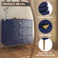 thumbnail image 4 of Boyel Living 3 Drawer Dresser, Dresser Chest of Drawers Nightstand Storage Dresser for Living Room Bedroom Hallway, Blue, 4 of 8