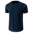 thumbnail image 5 of adviicd T-Shirts pour Hommes Graphiques Décontractés Col Rond Ajusté Basiques Légers Chandail T-Shirt BU1,S, 5 of 5
