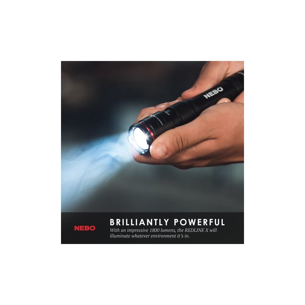 NEBO Redline X 1800 Lumen Rechargeable LED Flashlight