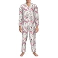thumbnail image 3 of Balery Romantic Travel In Paris Pijama para Hombre de Dos Piezas con Manga Larga, Conjunto de Dormir y Descanso Suave con Bolsillos-XX-Large, 3 of 7