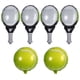 thumbnail image 1 of 1 Juego de raqueta de tenis y globo de pelota de tenis para suministros de fiesta de cumpleaños con temática de tenis deportivo, 1 of 7