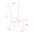 thumbnail image 2 of Luxe by East West Furniture 9 piece Dining Room Set of a Kitchen Table and 8 Linen Fabric Dining Chairs, 2 of 7