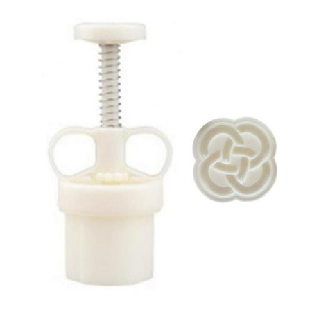 

Mooncake Mold Cookie Stamp Moon Cake Maker Happy Knot Shape Decoration Tools
