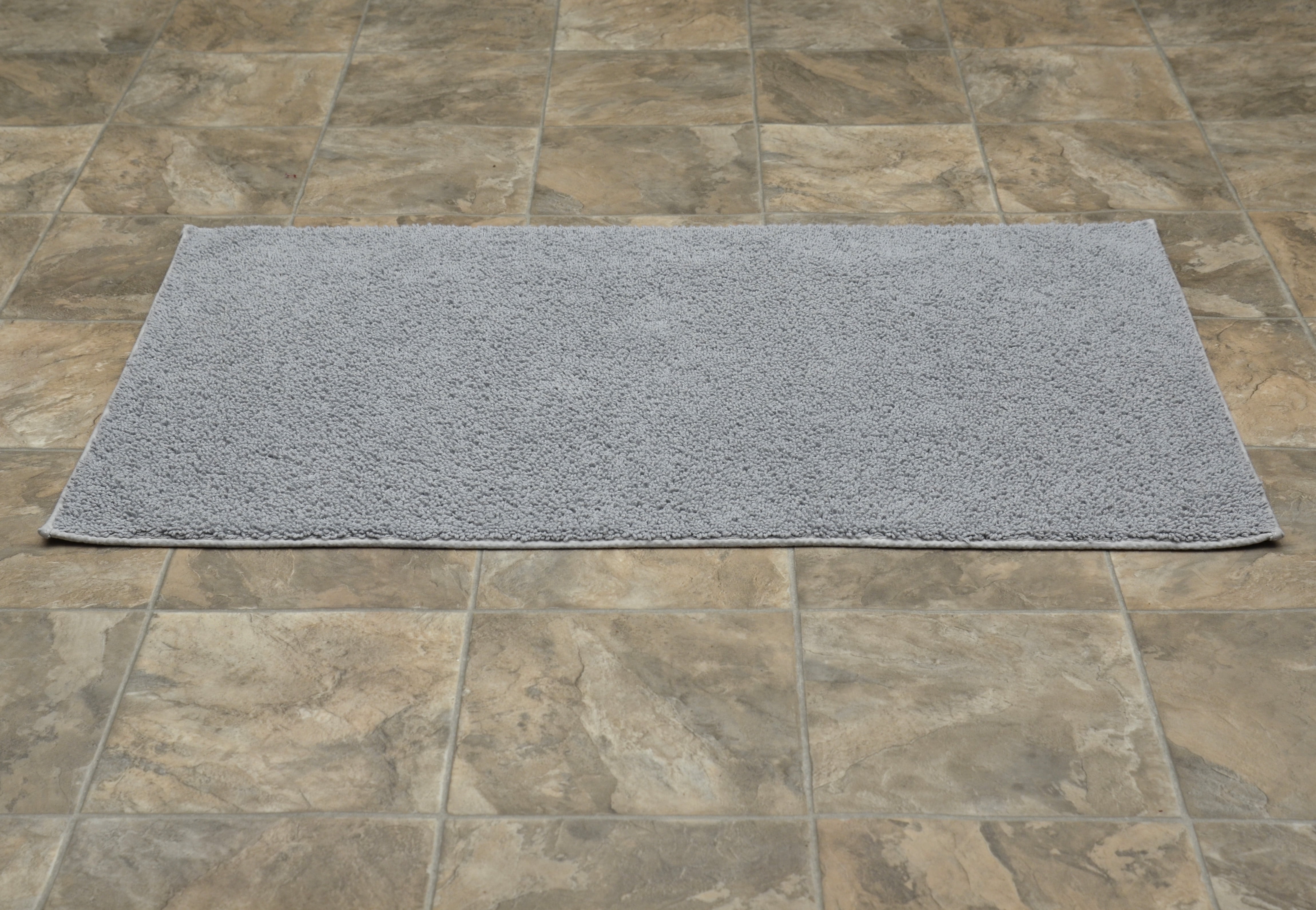 Garland Rug Classic Cotton Platinum Gray Bath Rug, 30" x 50"
