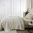 thumbnail image 5 of Great Bay Home All-Season Waffle Cotton Bed Blanket 102x90 (King, White), 5 of 6