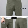 thumbnail image 4 of Cargo Pants, Multipants - High Stretch Multi-Pocket Durable Cargo Pants Work Pants For Men Golf Tactical Mens Stretch Cargo Pants No Belt, 4 of 8