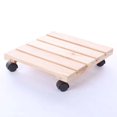 thumbnail image 1 of Soporte para macetas con ruedas TUNC Madera maciza natural certificada FSC Sencillez, 1 of 5