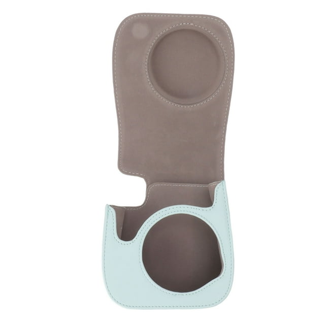 Portable Travel Instant Camera Bag with Scratch Resistant Magnet Flip Cover for Mini 12 11, Adjustable Strap PU Leather