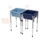 thumbnail image 2 of Mesa sensorial Back2School Express doble con tapas azul marino, 2 of 9