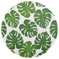 thumbnail image 3 of Ryvnso Palm Tropical Leaf Round Plate Mats Dining Table Placemat Set of 4 for Holiday Decoration, 3 of 7
