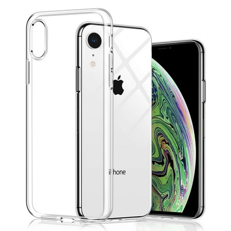 Luxmo for iPhone XR Case, Crystal Clear Ultra Thin Slim TPU Cellphone Cover, Transparent Shock Absorption Soft Skin Sleeve, Protective Flexible Rubber Gel/Silicone Shell for iPhone