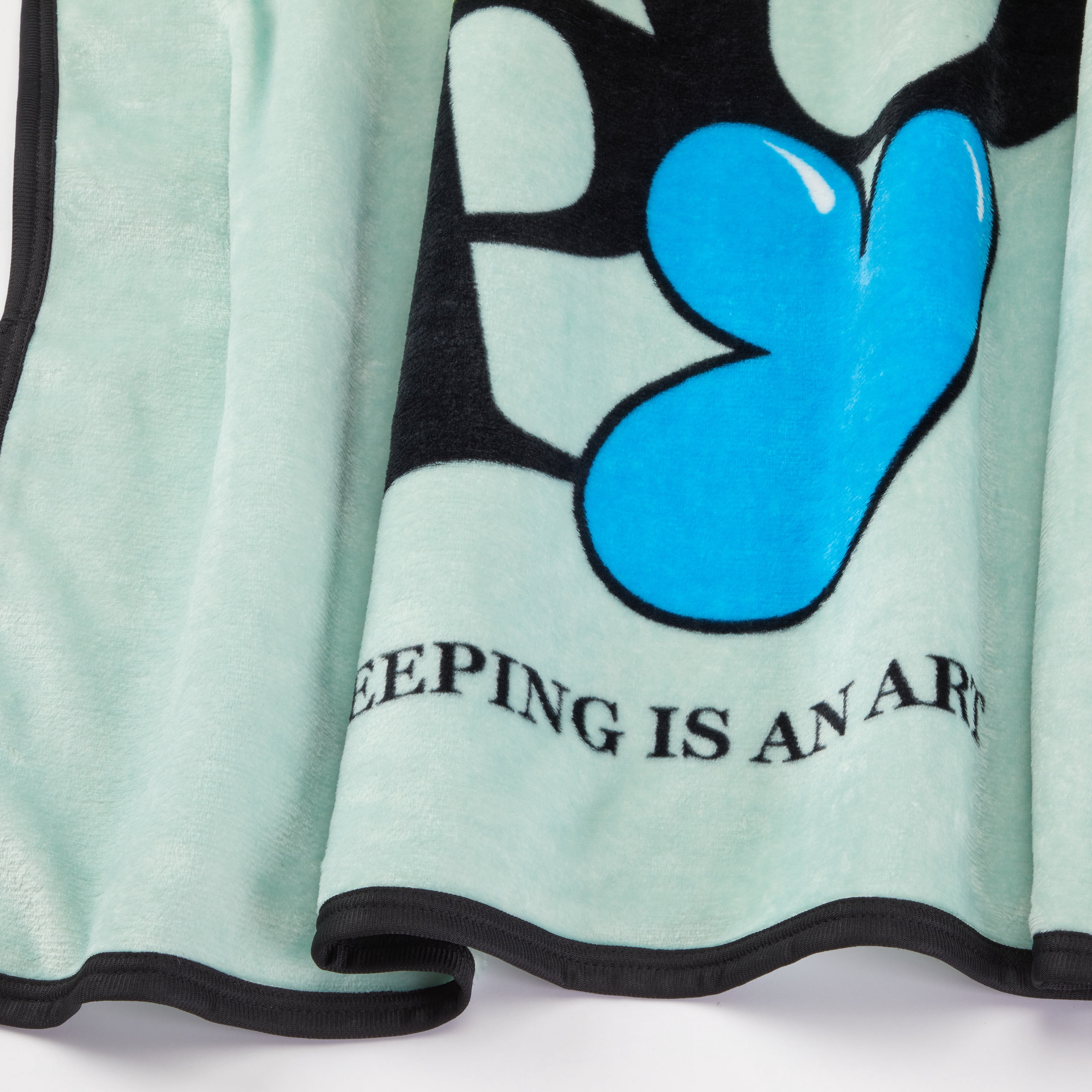 Peanuts Snoopy Kids Mint Green Silky Soft Throw Blanket, 40x50