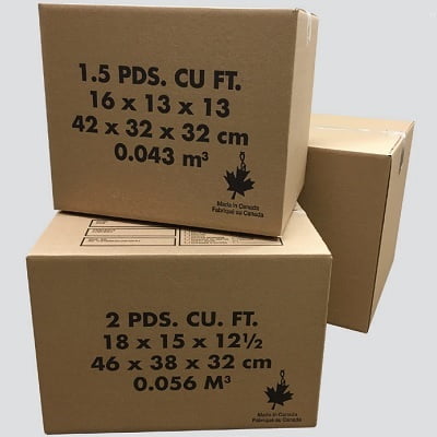 Emballage en Boîte, Ondulé 18 X 18 X 16"H, Kraft 15-Pack
