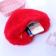 thumbnail image 4 of Monedero para teléfono móvil Bolso bandolera en forma de corazón de felpa con cadena Lindo bolso de hombro esponjoso para mujeres Damas Ormromra HMHZ853-5, 4 of 9