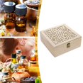 thumbnail image 2 of Caja De Almacenamiento De Aceite Esencial, Caja Organizadora De Madera De 25 Rejillas Para Mujeres, Contenedor Organizador De Dormitorio Para El Hogar Para Maquillaje Yuarrent HA023817-00, 2 of 7