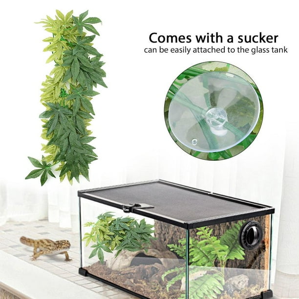Yosoo Green Artificial Plant Fake Leaves Aquarium Fish Tank
