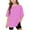 Hot Pink, variant on AUNVITO Girls Short Sleeve T shirt Kids Summer Oversized Solid Crew Neck Tops Casual Basic Tee 5-14Years