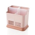 thumbnail image 1 of Mesa de cocina dividida palillos huecos jaula cocina creativa palillos jaula cesta vajilla drenaje almacenamiento palillos resto, rosa ZefeiWu 8390613836113, 1 of 1