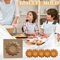 thumbnail image 1 of WIFKLSIIPG Cookie Molds Provences Rose Cookie Stamp Embossing Molds Craft Decorating Baking Tool, 1 of 2