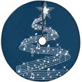 thumbnail image 1 of RYLABLUE Jupe Étoile de Sapin de Noël Musical Tapis de Support pour Décoration de Fête Intérieur Extérieur 36 Pouces, 1 of 3