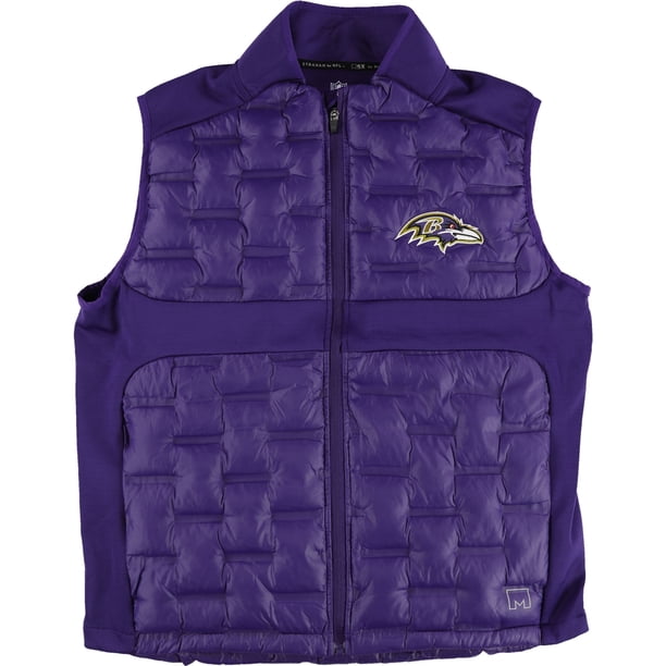 G-III Sports Mens Baltimore Ravens Puffer Vest, rav, L