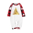 thumbnail image 3 of Odeerbi Christmas Pajamas for Family Holiday Long Sleeve Family Christmas Pajamas Matching Sets Toddler Christmas Plaid Printed Blouse Tops + Pants Sleepwear Family Matching PJs Set Red, 3 of 6