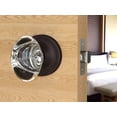 thumbnail image 4 of Privacy Oval Egg Crystal Door Knobs Venetian Bronze Round Rosette, 4 of 8