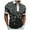 Black, variant on YDLCAFD Mens Summer Digital 3D Printing Fashion Poster Holiday Beach Lapel Zipper Short Sleeve Shirt T Shirt Individuality