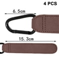 thumbnail image 2 of Ganchos para cochecitos, ideales para colgar bolsas y compras, clips universales para cochecitos (paquete de 4), 2 of 5