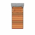thumbnail image 2 of Abstract Bedding Set with Sheet & Covers, Abstract Art Design with Folk Ornament Print, Printed Bedroom Decor 2 Shams, 4 Sizes, Orange and Yellow, by Ambesonne, 2 of 3