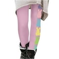 thumbnail image 2 of Lilgiuy Women's Easter Yoga Pants Trendy Easter Rabbit Graphic Full Length Workout Running Legging High Waist Sports Gym Activewear(Pink,XL), 2 of 4