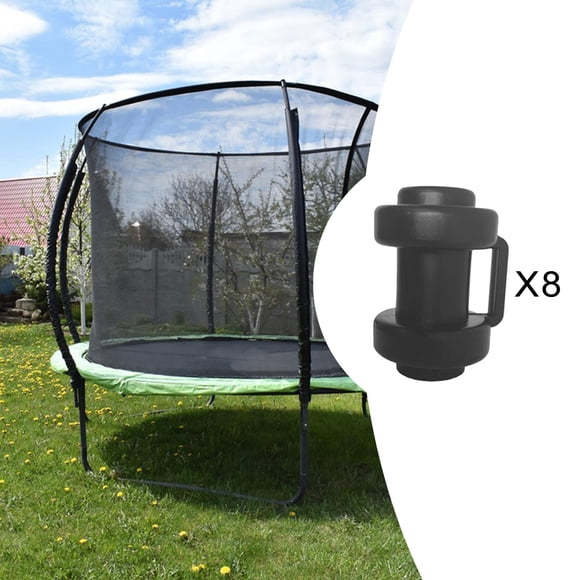 Cubierta de cama elástica, tapas de poste, piezas de repuesto de poste de cama elástica gruesas y duraderas para gancho de red, tapas de poste de cama 8 piezas DYNWAVEMX recinto del trampolín