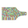 thumbnail image 2 of Geometric Cutting Board, Psychedelic Backdrop with Fractal Gradient Dimensional Abstract Motif, Tempered Glass Cutting and Serving Board, Wine Bottle Shape, Dried Rose Apple Green, by Ambesonne, 2 of 5