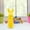 Yellow, variant on Sktrjpolfis Easter Standing Bunny Figurine with Bow for Home Garden Courtyard Outdoor Easter Accent