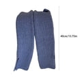 thumbnail image 3 of Leg Warmers Winter Thermal Long Socks With Split Design For Women Comfortable Acrylic Knitted Home Office Outdoor Use, 3 of 9