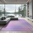 thumbnail image 2 of ODIKA 8'x10' Washable Area Rug Non-Shedding, Easy Care, Purple Pastel Pink Border Minimalist Dreamy Shift Decorative for King Size Bedroom Under Bed, Master Suite, 2 of 7
