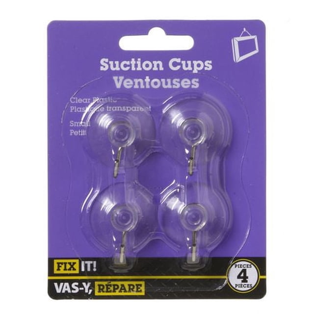 Small Suction Cup Hook 4 Pieces