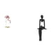 thumbnail image 1 of Estatua de flamenco de resina, escultura de ave, figura de pensador abstracto, adorno de resina pintado a mano, ideal para regalar, decoración del, 1 of 8