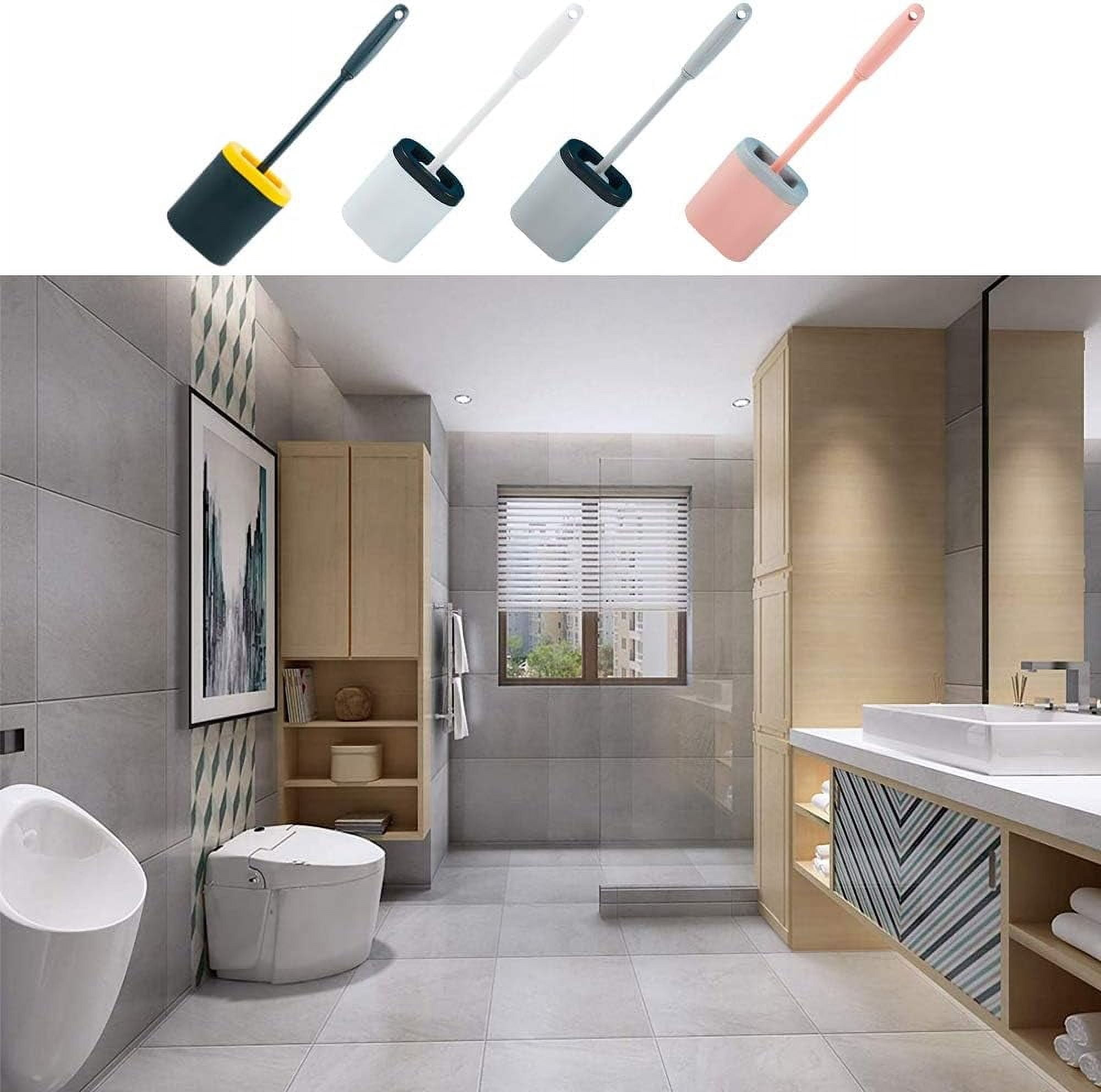 Travel Trailer Toilet Brush, Compact Wall-Mounted Silicone Head Brush for RV Sinks and Bathrooms, Ensuring Cleanliness Without Damage