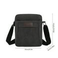 thumbnail image 3 of PONPRNGY Canvas Vintage Messenger Bag Mini Crossbody Bag Shoulder Bag for Men, Small Messenger Satchel Bag Purse for Women, 3 of 6