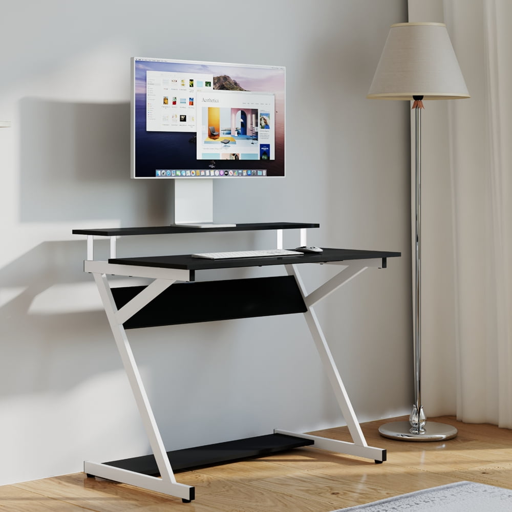 Fitueyes Computer Desk With Monitor Shelf Gaming Corner Desk For Small