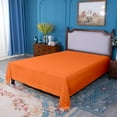 thumbnail image 4 of Ntbay Premium 1800 Series Microfiber California King Flat Sheet with 4 inches Hem, Ultra Soft and Breathable Top Sheet, 108x102 inches, Orange, 4 of 5