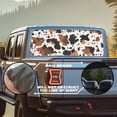 thumbnail image 4 of HUIACONG Cow Print Rear Window Decals Pickup Truck Rear Window Graphics Truck Rear Windows Graphics Decals Personalized Decoration Suitable for Most Pickup Trucks and SUVs, 4 of 7