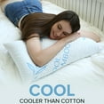 thumbnail image 3 of King Size Bamboo Pillows - Shredded Memory Foam Adjustable Bamboo Pillow - Hypoallergenic, Removable/Washable Bamboo Cover,King Size Sleeping Pillow- 1 Pack, 3 of 3