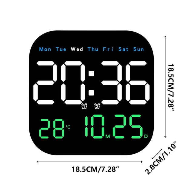 Digital Wall Clock Decorative Objects Multifunctional Clock Led Electronic Clock Living Room Fresh Wall Clock Can Be Hung Or Stand Use Clock Led Wall Clock