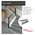 Luxury Vinyl Stair Tread and Riser Combo by Lucida USA Glue Down