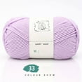 thumbnail image 2 of LGCASL Hand-Knitted Yarn #2 Lilac , 1Pc=100G Hand Woven Cotton Yarn Soft Crochet Yarn for Hand Knitting Warm Sweater Sofa Cushion Scarf Diy, 2 of 4